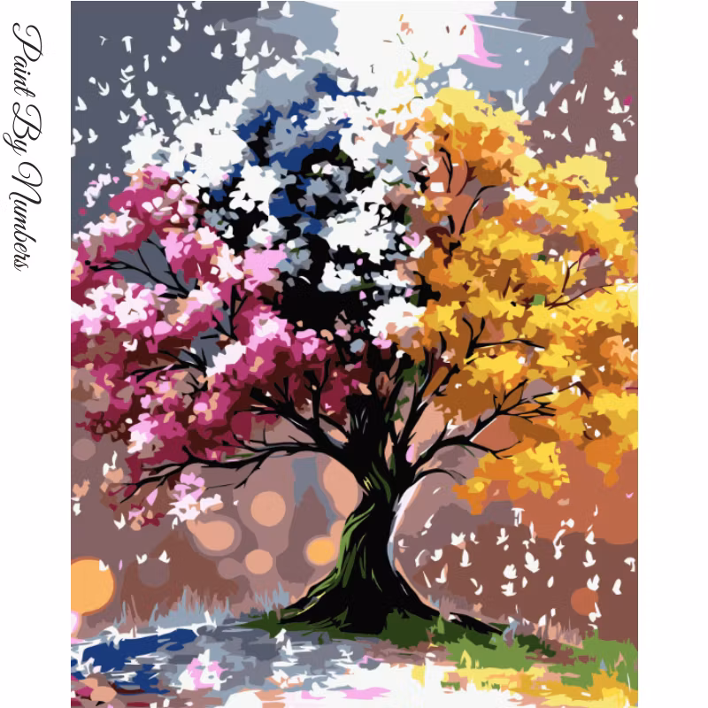 Paint By Numbers Season Tree 40x50