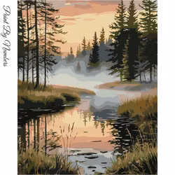 Paint By Numbers Skogsbäck 40x50