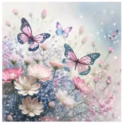 Diamanttavla  Butterflies 40x40