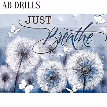 Diamanttavla AB Drills Just Breath 50x40