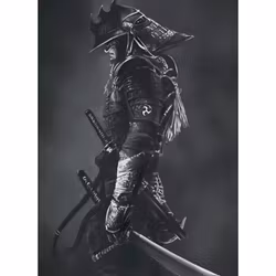 Diamanttavla Samuraj 50x70