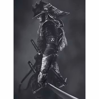 Diamanttavla Samuraj 50x70