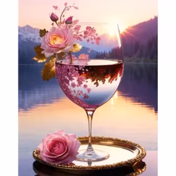 Diamanttavla Glass Nature 40x50