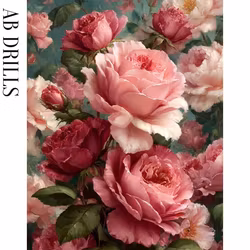 Diamanttavla AB Drills Roses 40x50