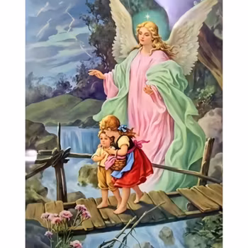 Diamanttavla Guardian Angel 40x50