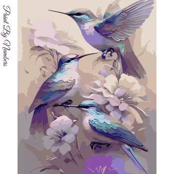 Paint By Numbers Beautiful Birds 40x50