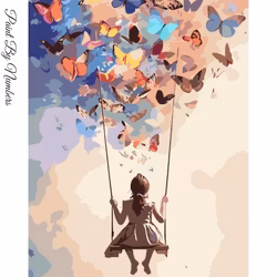 Paint By Numbers Butterfly Swing 40x50