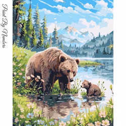 Paint By Numbers Björnar 40x50