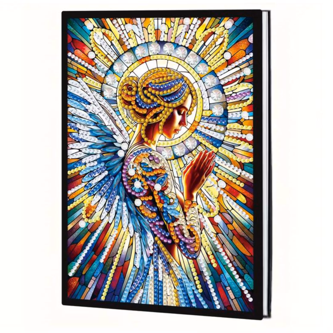 Diamond Painting Olinjerad Skrivbok 49 sidor Ängel