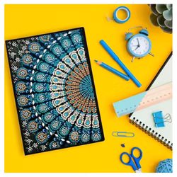 Diamond Painting Olinjerad Skrivbok 50 sidor Mandala Påfågel
