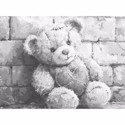 One Color Dot Painting Teddybear 30x40