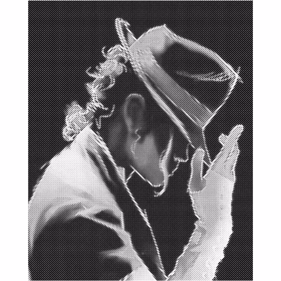 One Color Dot Painting Michael Jackson 40x50