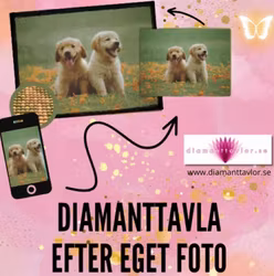 Diamanttavla Eget Motiv 30x40-70x90 ( Övriga storlekar beställs via support@diamanttavlor.se)