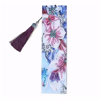 Bokmärke Pink Flowers 21 cm