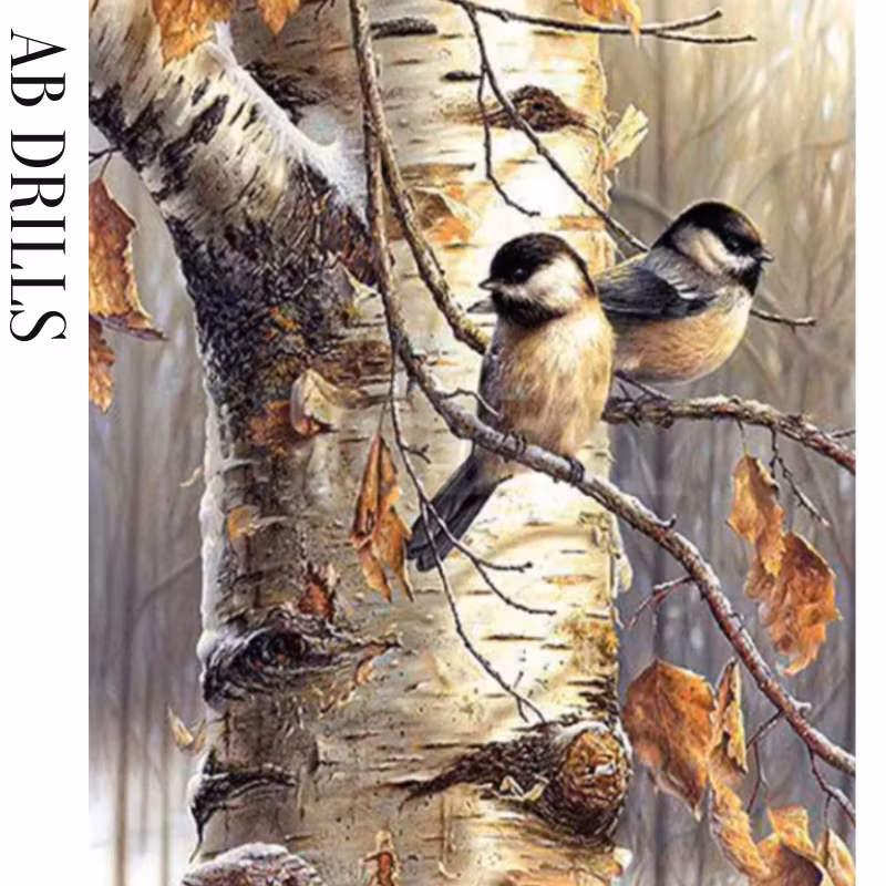 Diamanttavla AB Drills åglar På Björkkvist 40x50