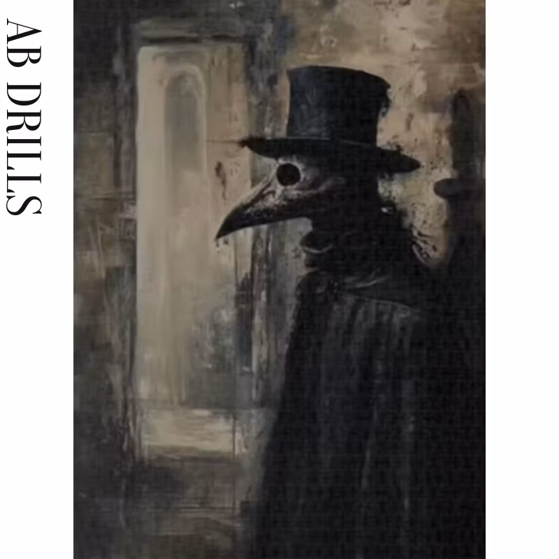 Diamanttavla AB Drills The Plague Doctor 50x70