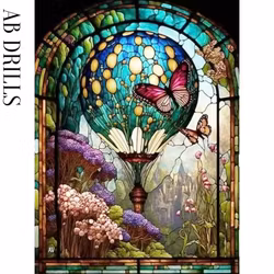 Diamanttavla AB Drills Fjärilar Luftballong 40x50