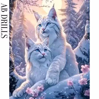 Diamanttavla AB Drills Snowlynx 40x50