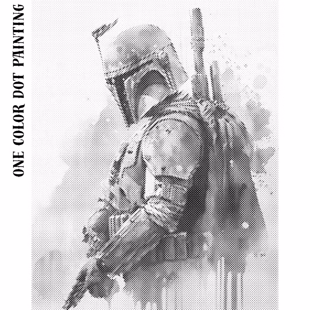 One Color Dot Painting Starwars Warriors 40x50