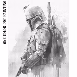 One Color Dot Painting Starwars Warriors 40x50