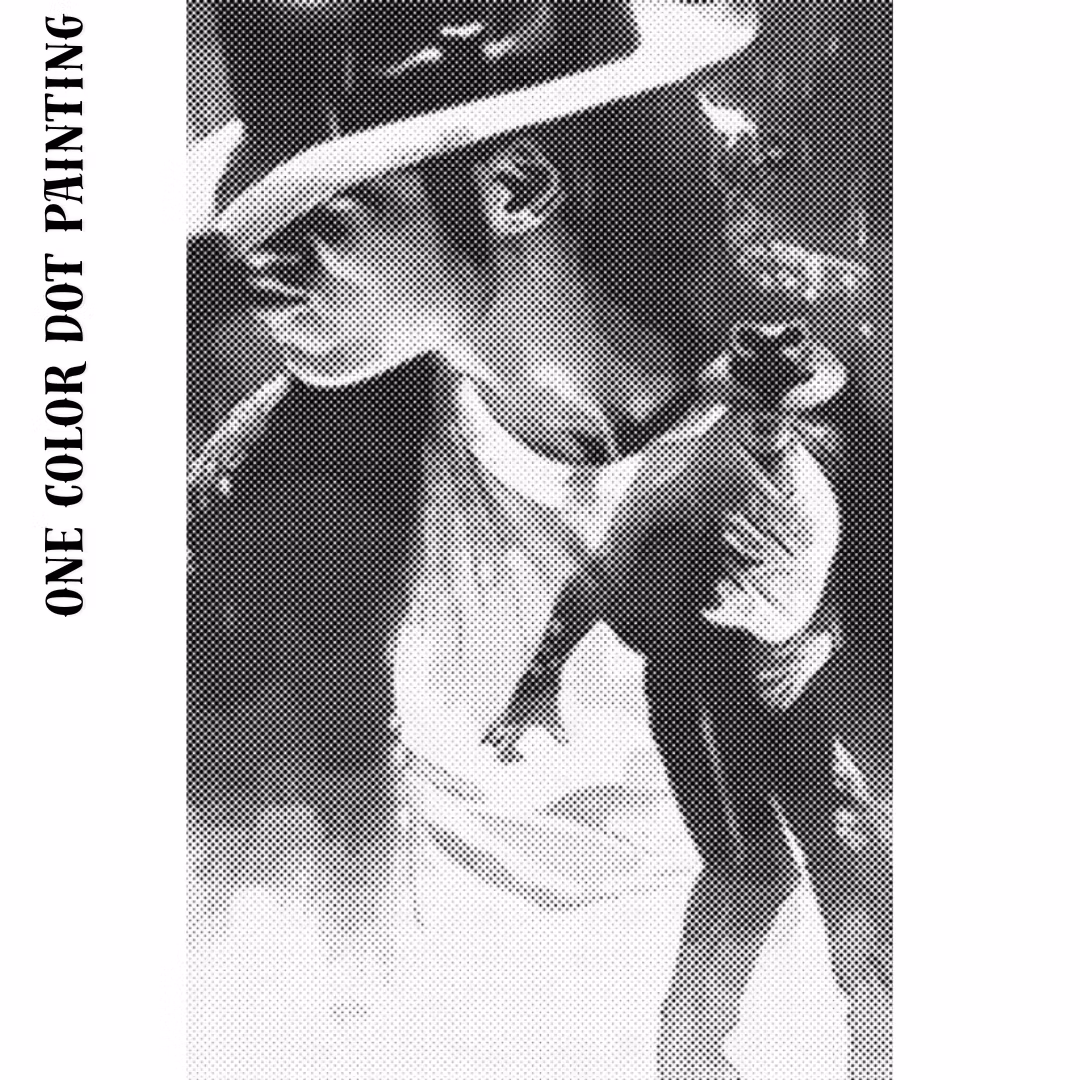 One Color Dot Painting Michael Jackson 40x60