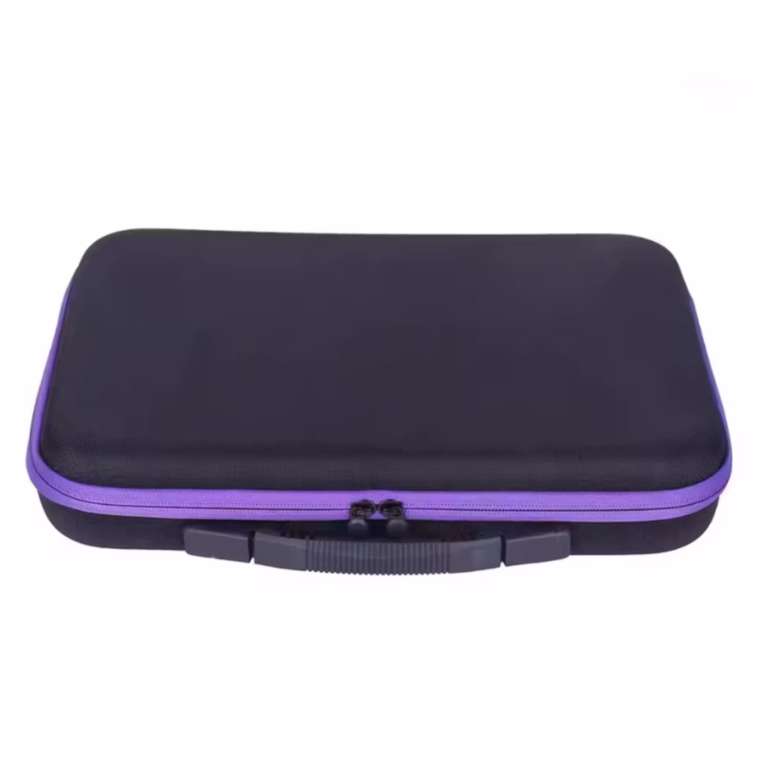 Pärlförvaring Väska Lila Med 96 Burkar + Tillbehör