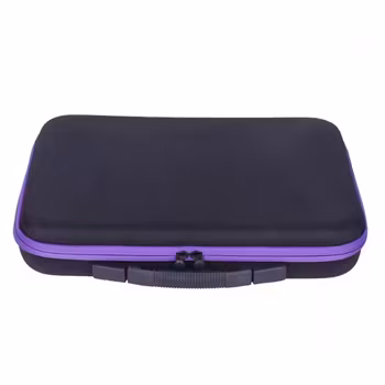 Pärlförvaring Väska Lila Med 96 Burkar + Tillbehör