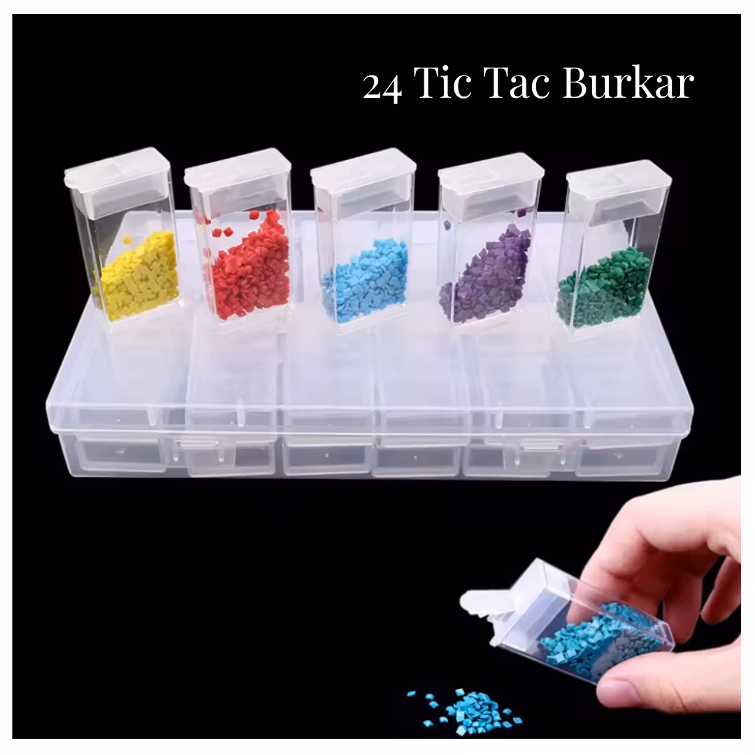 Pärlförvaring  24 Burkar Tictac