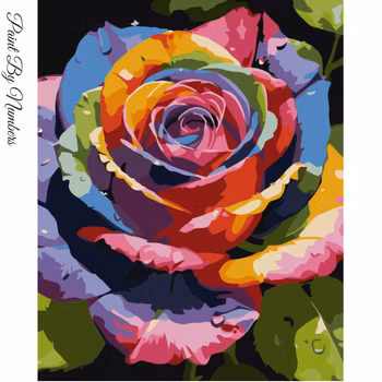 Paint By Numbers Colro Rose 40x50
