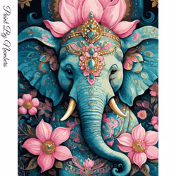 Paint By Numbers Lotus Elephant 40x50