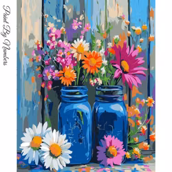 Paint By Numbers Color Flowers 40x50