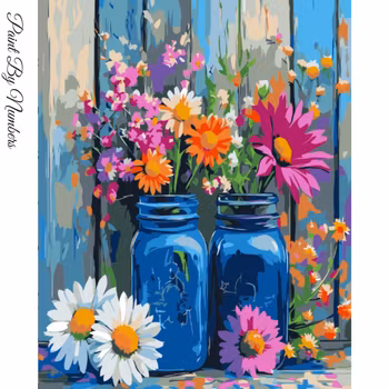 Paint By Numbers Color Flowers 40x50