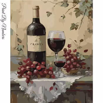 Paint By Numbers Vin Och Druvor 40x50