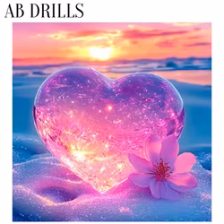 Diamanttavla AB Drills Ocean Heart 40x40 - Leverans vecka 13-14
