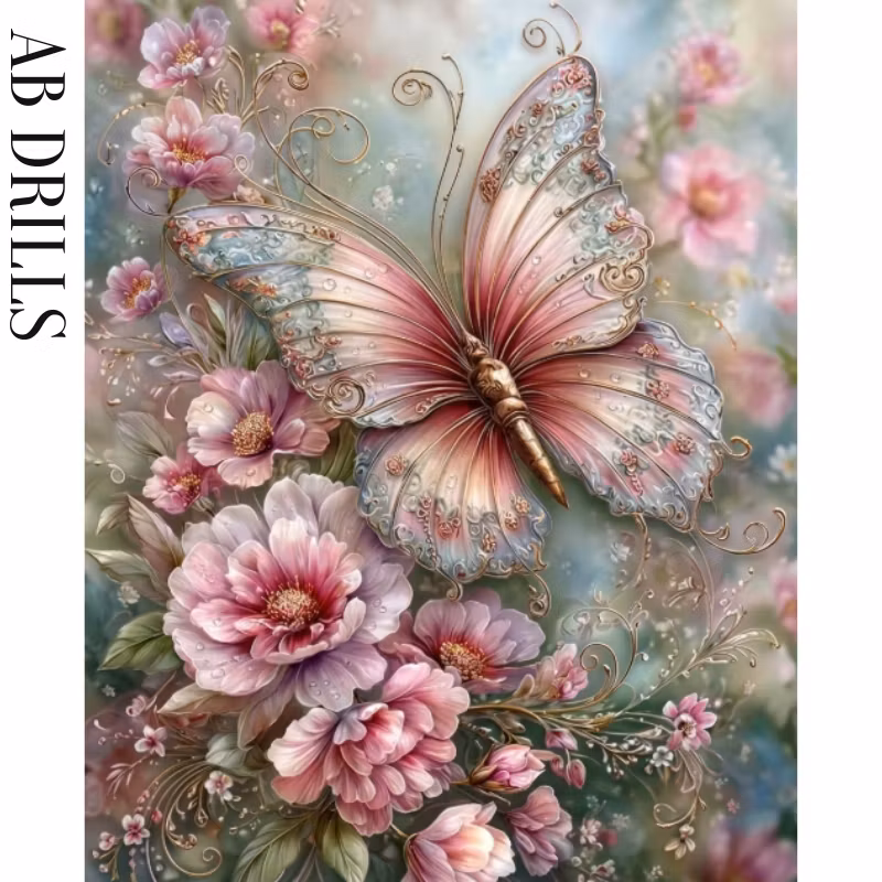 Diamanttavla AB Drills Butterfly 40x50 - Leverans vecka 13-14