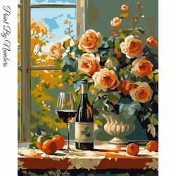 Paint By Numbers Wine And Roses 40x50 - Leverans Vecka 15