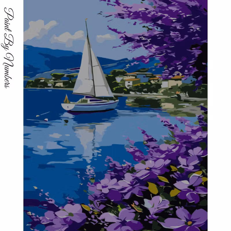 Paint By Numbers Segelbåt 40x50 - Leverans Vecka 15
