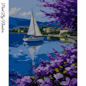 Paint By Numbers Segelbåt 40x50