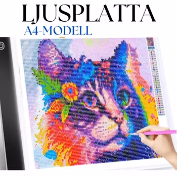 Ljusplatta A4-format Med 3 Ljuslägen