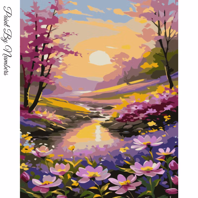Paint By Numbers Summer Sunset 40x50