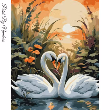Paint By Numbers Svanar 40x50