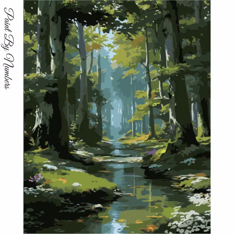 Paint By Numbers Skogsbäck 40x50