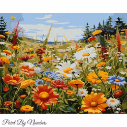 Paint By Numbers Blomsteräng 40x50