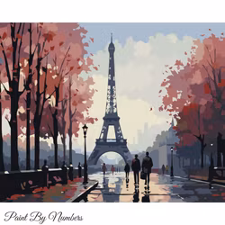 Paint By Numbers Paris 40x50 - Leverans vecka 18