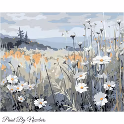 Paint By Numbers Prästkragar 40x50 - Leverans vecka 18