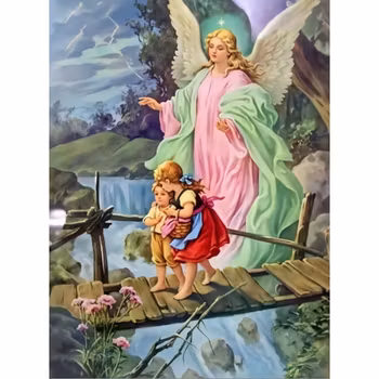 Diamanttavla Änglavakt 40x50