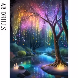 Diamanttavla AB Drills Fantacy Tree 40x50