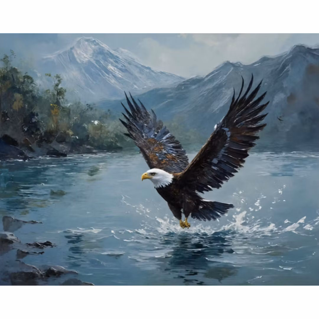 Diamanttavla Eagle 40x50