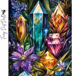 Diamanttavla Fairy Dust Drills Chrystals 40x50