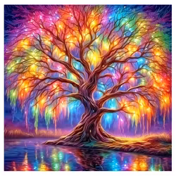 Diamanttavla Manifestation Tree 60x60